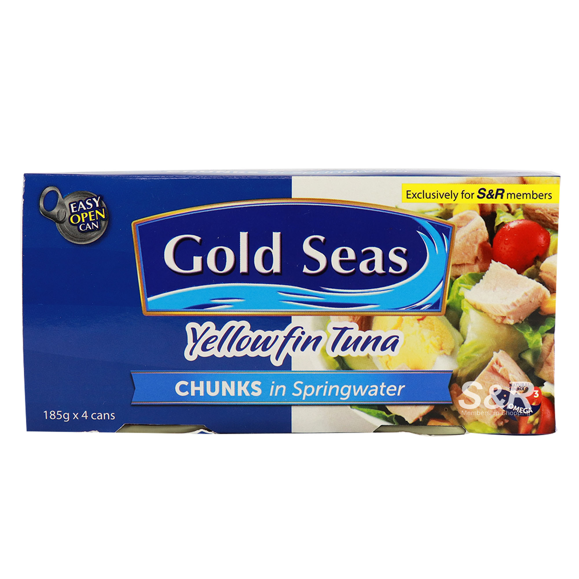 Gold Seas Yellowfin Tuna Chunks in Springwater 4 cans